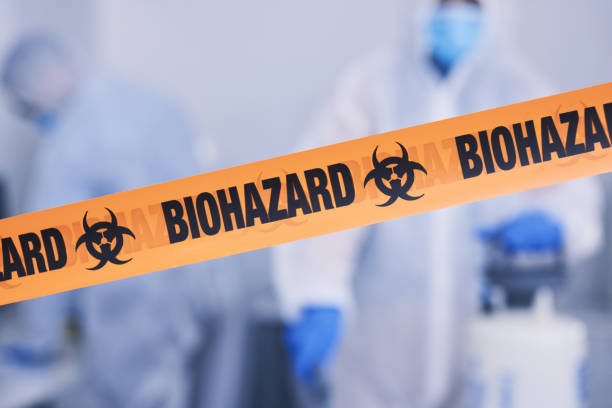 Professional Biohazard Cleanup technician working in Newport, WA